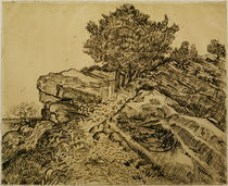 V.v.Gogh, Der Felsen von Montmajour von klassik-art