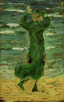 F.Marc, Frau im Wind am Meer von klassik-art