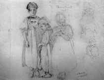 Ludwig Knaus, Kinder in Tracht by klassik art