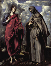 El Greco, Johannes & Franziskus by klassik art