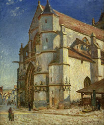 A.Sisley, Die Kirche von Moret von klassik art