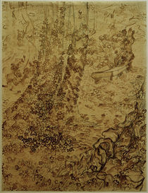v.Gogh, Baeume mit Efeu im Garten... von klassik-art
