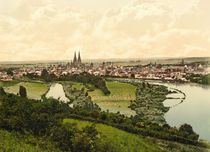 Regensburg, Stadtansicht / Photochrom von klassik-art