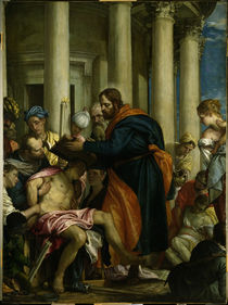 Veronese, Barnabas heilt Kranke by klassik art