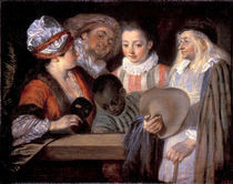 A.Watteau, Rueckkehr vom Ball by AKG  Images