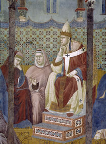 Giotto, Papst Honorius III./Fresko 1295 by klassik art