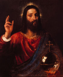 Tizian, Segnender Christus by klassik art