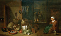 D.Teniers d.J., Die Bauernstube by klassik art