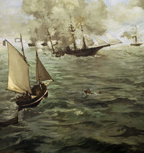Manet/Gefecht 'Alabama'u.'Kearsarge'1864 von klassik-art