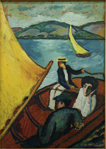 A.Macke, Segelboot, Tegernsee by klassik art