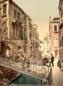 Venedig, Ponte del Paradiso / Photochrom von klassik-art