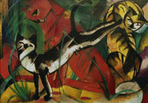 Franz Marc, Drei Katzen/1913 von klassik-art