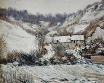 C.Monet, Schneestimmung bei Falaise by klassik art