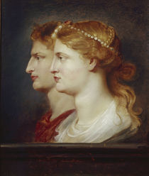 Tiberius und Agrippina/Portrait/Rubens von klassik art