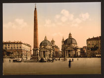 Rom, Piazza del Popolo / Photochrom by klassik-art