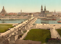 Dresden, Augustusbruecke / Photochrom von klassik art