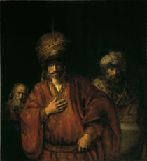 Rembrandt, Haman in Ungnade von klassik art