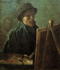van Gogh, Selbstbildnis vor Staffelei by klassik art