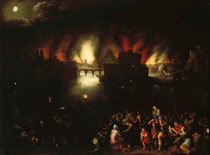 J.Brueghel d.Ae., Das brennende Troja von klassik art