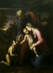 Raffael, Hl. Familie mit Johannes by klassik-art