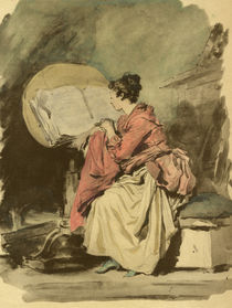 J.H.Fragonard, Lesendes Maedchen von klassik-art