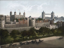 London, Tower Bridge / Photochrom 1900 von klassik-art