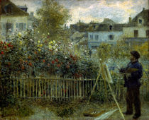 Claude Monet beim Malen/ Gem.v.Renoir by klassik-art