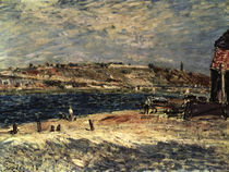 Alfred Sisley, Flussufer in Saint Mammes von klassik art