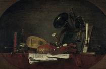 J.B.S.Chardin, Die Attribute der Musik von klassik art