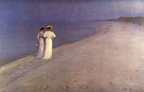 P.S.Kroeyer, Sommerabend am Strand/ 1893 von klassik art