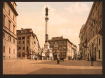 Rom, Piazza di Spagna / Photochrom by klassik-art