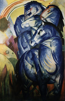 Franz Marc, Turm der blauen Pferde/1913 by klassik art