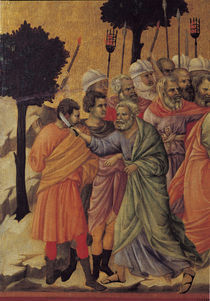 Duccio, Christi Gefangennahme, Ausschn. von klassik art