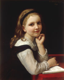 W.A.Bouguereau, Kleines Schulmaedchen von klassik-art