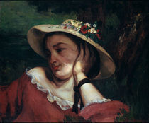 G.Courbet, Maedchenkopf by klassik art