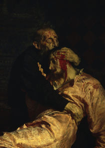 Iwan IV./Mord an Sohn/Ausschn./Repin1885 by klassik art