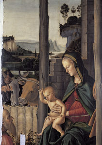 Perugino, Anbetung der Koenige, Ausschn. by klassik-art