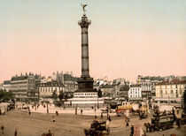 Paris, Place de la Bastille / Photochrom von klassik art