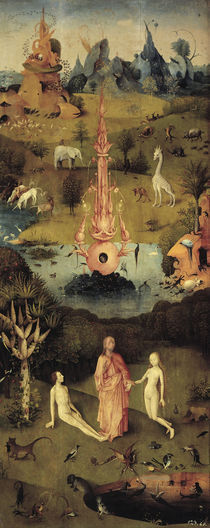 Bosch, Garten der Lueste, Linker Fluegel von klassik art