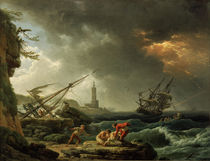 C. J.Vernet, Sturm auf See by klassik art