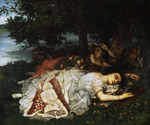 G.Courbet, Maedchen am Ufer der Seine von klassik-art