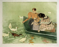 M.Cassatt, Fuetterung der Enten von klassik art