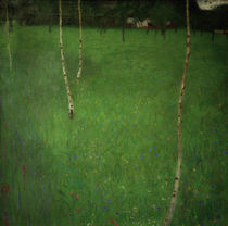 Gustav Klimt, Bauernhaus mit Birken by klassik art