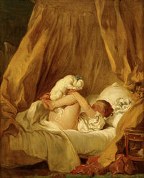 J. H.Fragonard, Maedchen mit Hund by klassik-art