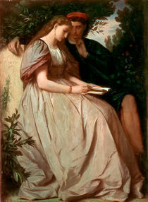 Feuerbach/Paolo und Francesca/Gem.1864 von klassik art