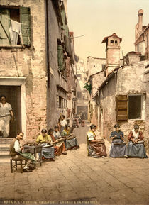 venedig, Calle dell'Angelo / Photochrom by klassik-art