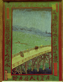 van Gogh n.Hiroshige, Bruecke im Regen von klassik-art