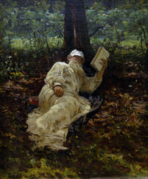Leo Tolstoj / Gemaelde von Repin by klassik art