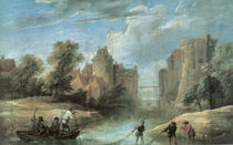 D.Teniers d.J., Landschaft mit Fischern von klassik art