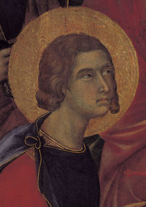 Duccio, Maesta, Kopf des Ansanus by klassik-art